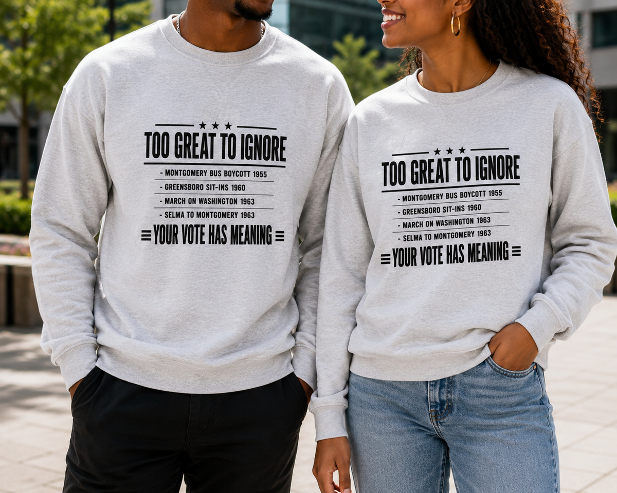 Too Great to Ignore Lightweight Crewneck
