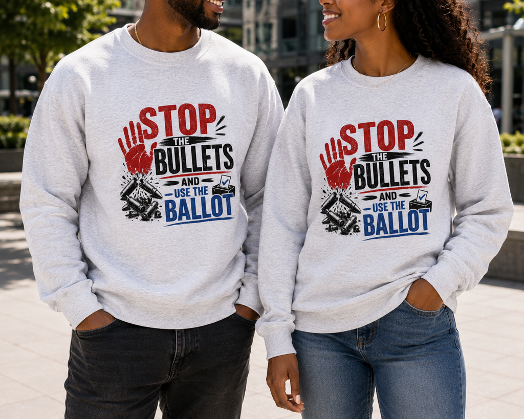 Stop the Bullets Lightweight Crewneck