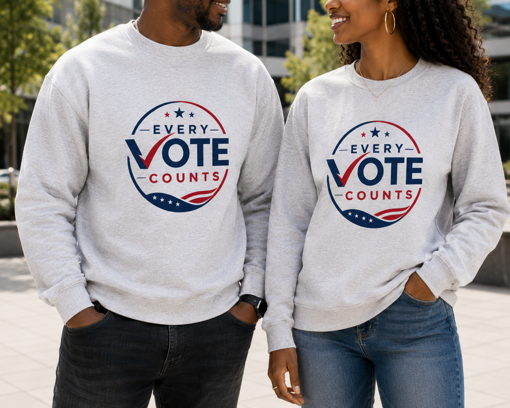 Every V Counts Lightweight Crewneck