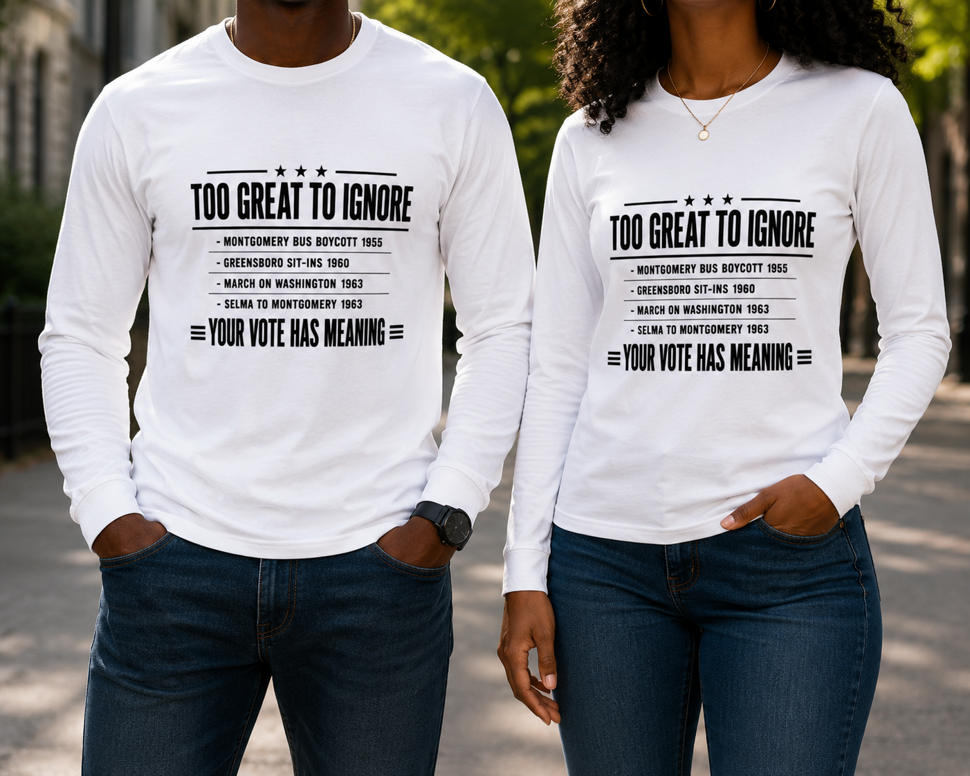 Too Great to Ignore Unisex Long Sleeve Tee