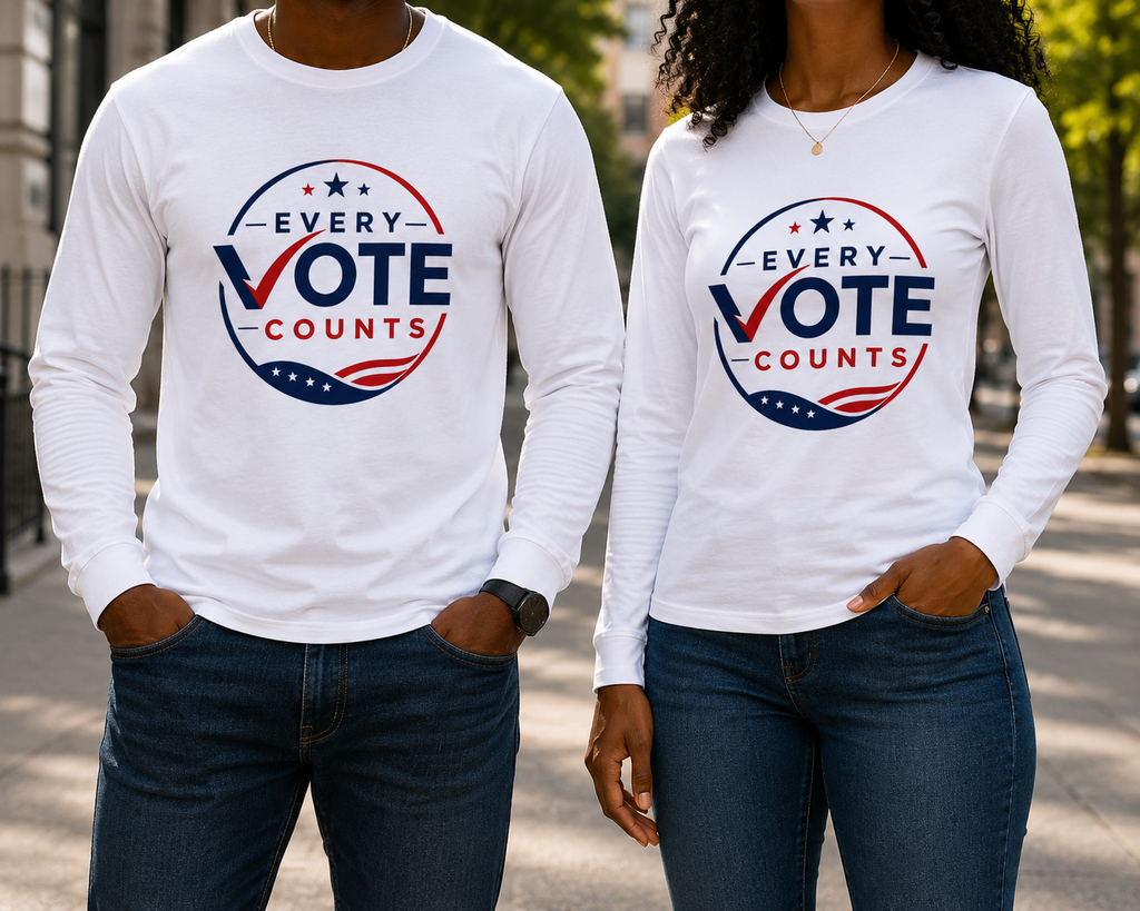 Every Vote Counts Unisex Long Sleeve Tee