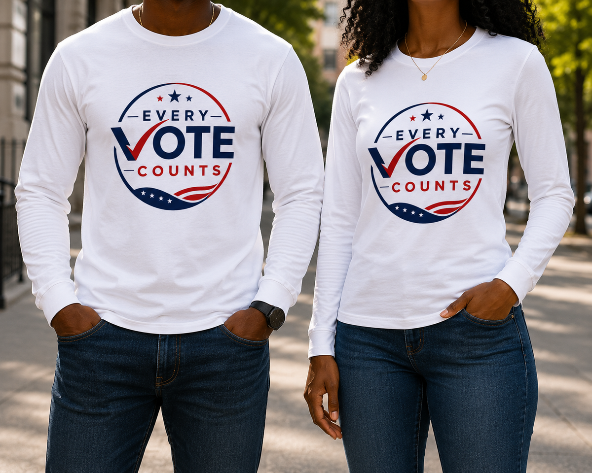 Every Vote Counts Unisex Long Sleeve Tee